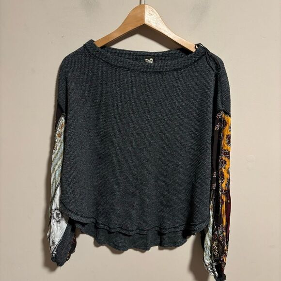 Free People Blossom Thermal Patchwork Top- Size XS - Picture 5 of 13